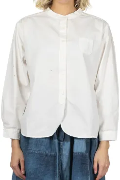 Online Nachukara Oxford Band Collar Shirt - White