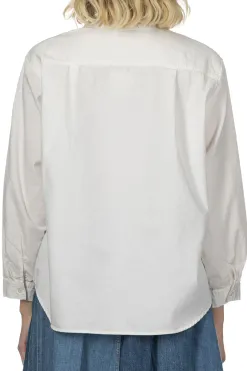 Online Nachukara Oxford Band Collar Shirt - White