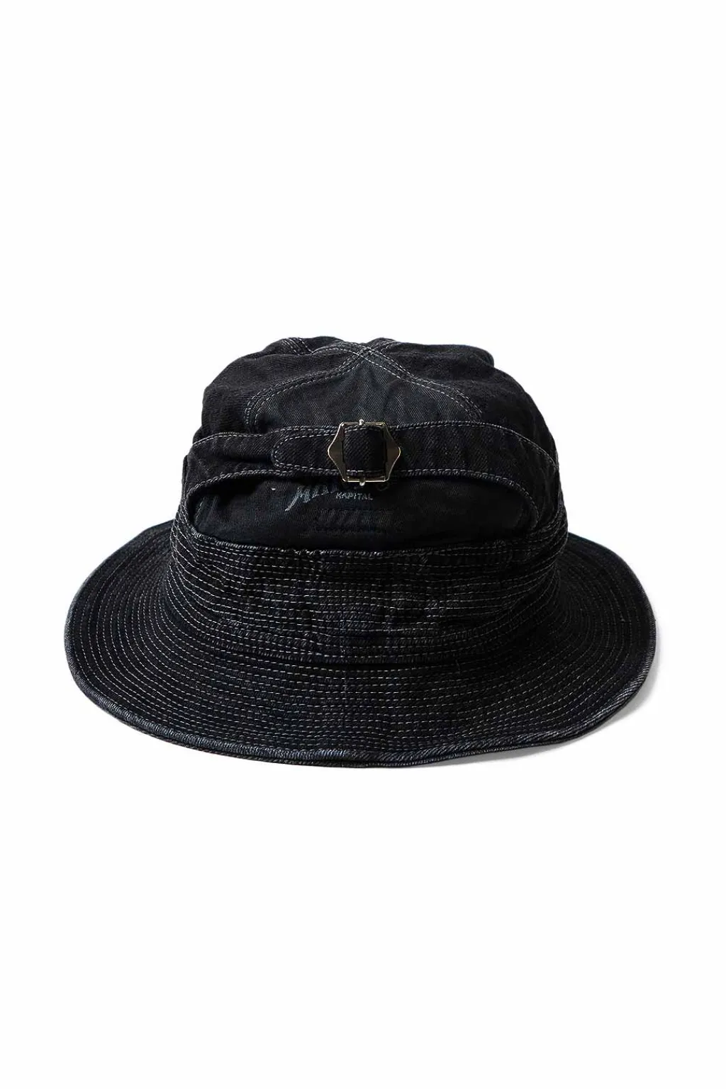 Clearance Kapital 11.5oz BLK x BLK Denim THE OLD MAN AND THE SEA Hat
