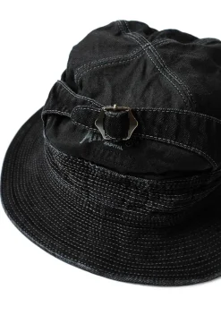 Clearance Kapital 11.5oz BLK x BLK Denim THE OLD MAN AND THE SEA Hat