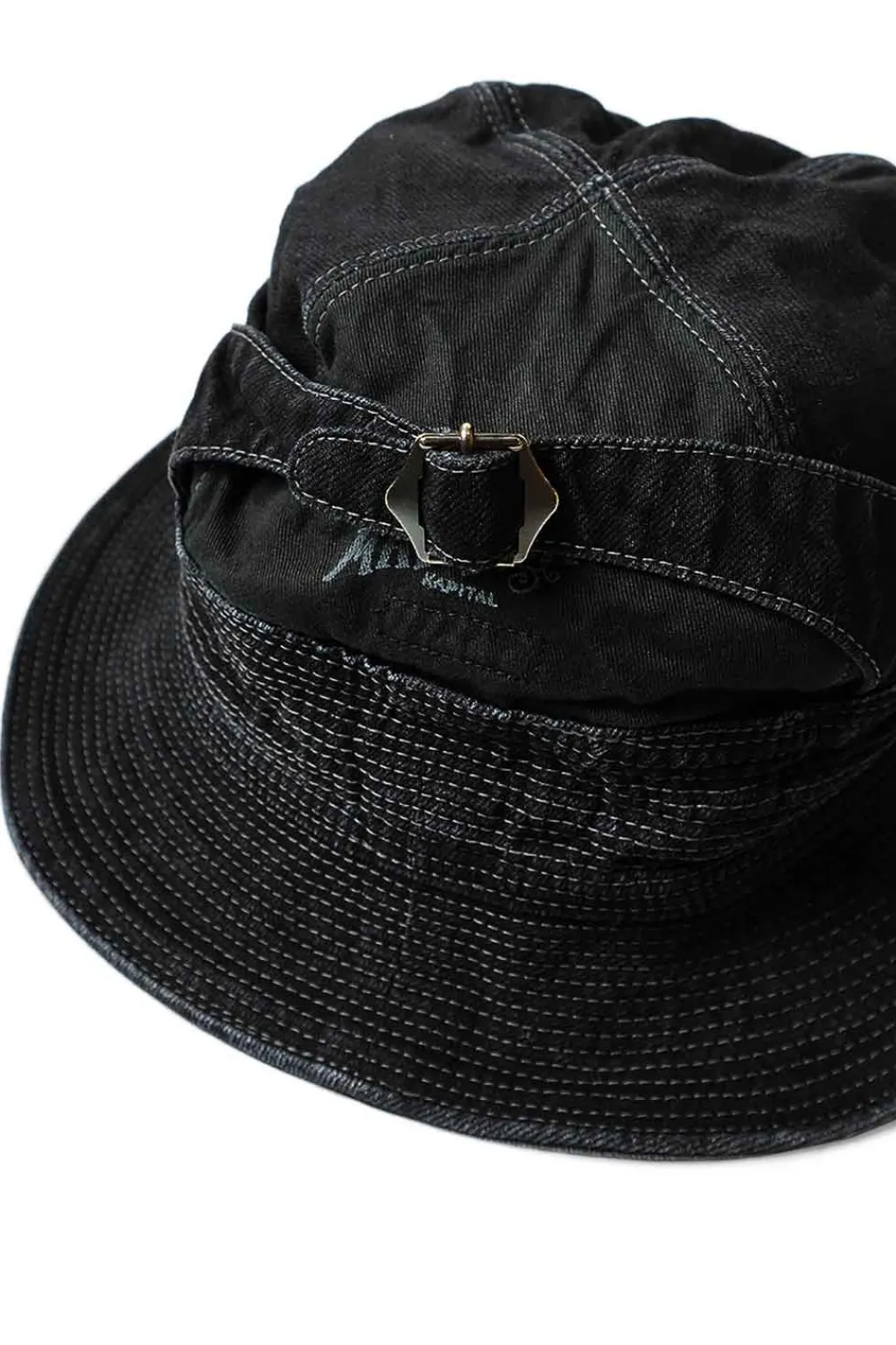Clearance Kapital 11.5oz BLK x BLK Denim THE OLD MAN AND THE SEA Hat