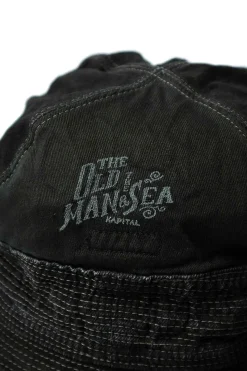Clearance Kapital 11.5oz BLK x BLK Denim THE OLD MAN AND THE SEA Hat