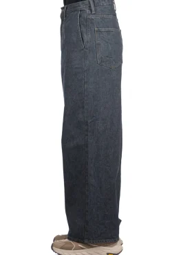 Outlet Kapital 14oz BLKxECR Denim PORT Baggy Pants
