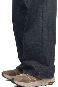 Outlet Kapital 14oz BLKxECR Denim PORT Baggy Pants