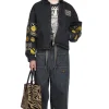 Fashion Kapital 14oz BLKxECR Denim W-Knee EASY Baggy Pants - BNA