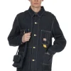 Hot Sugar Cane 11oz Blue Denim Work Coat - A Navy