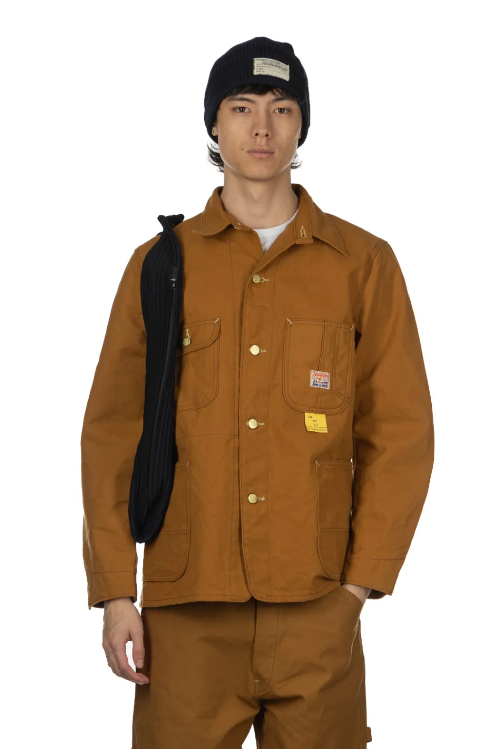Hot Sugar Cane 13oz. Brown Duck Work Coat - Brown
