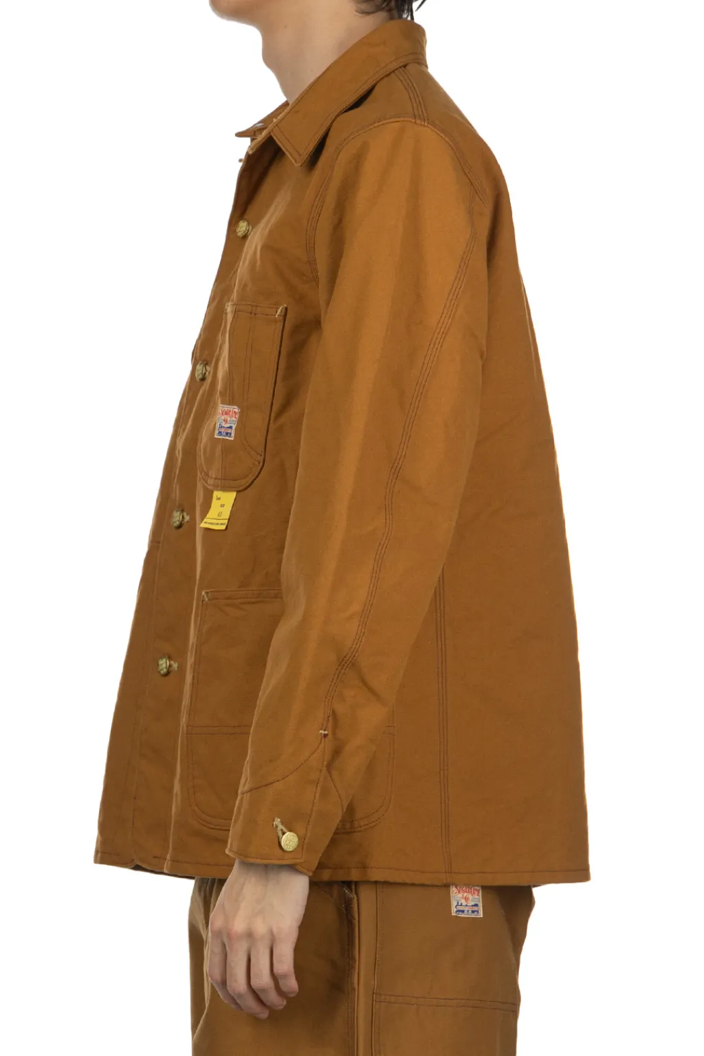 Hot Sugar Cane 13oz. Brown Duck Work Coat - Brown