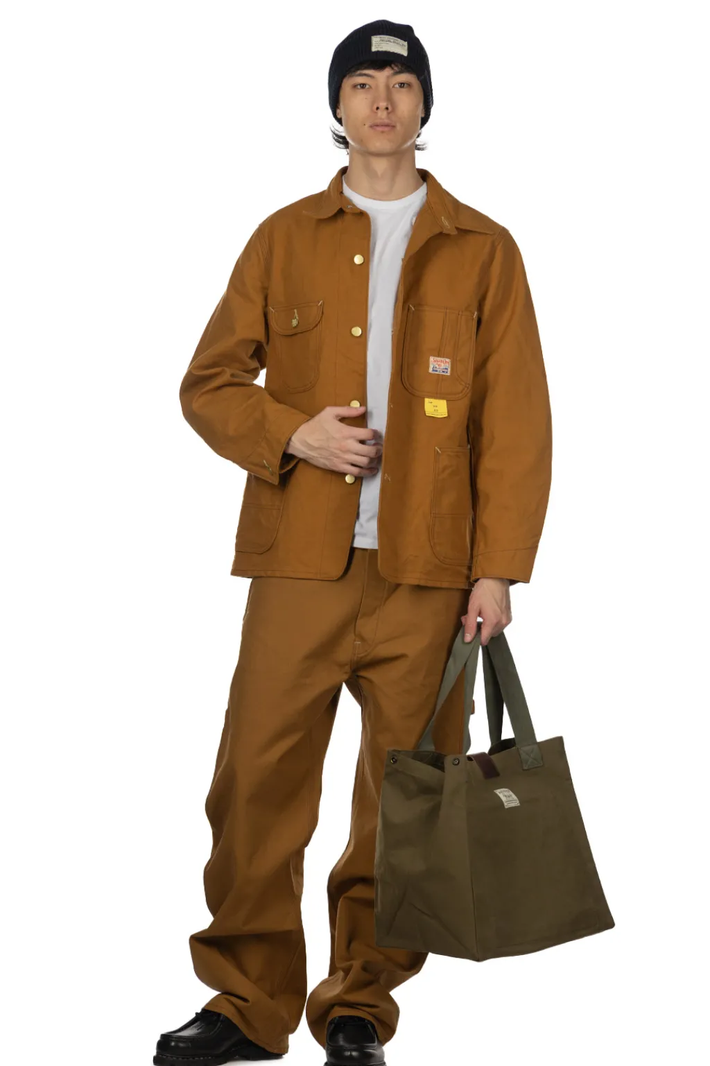 Hot Sugar Cane 13oz. Brown Duck Work Coat - Brown