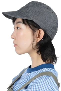 Sale Cableami 6oz Chambray Army Cap - Black