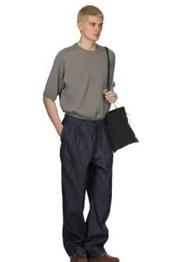 Clearance Still by Hand 10oz Denim 2 Tuck Pants - Navy