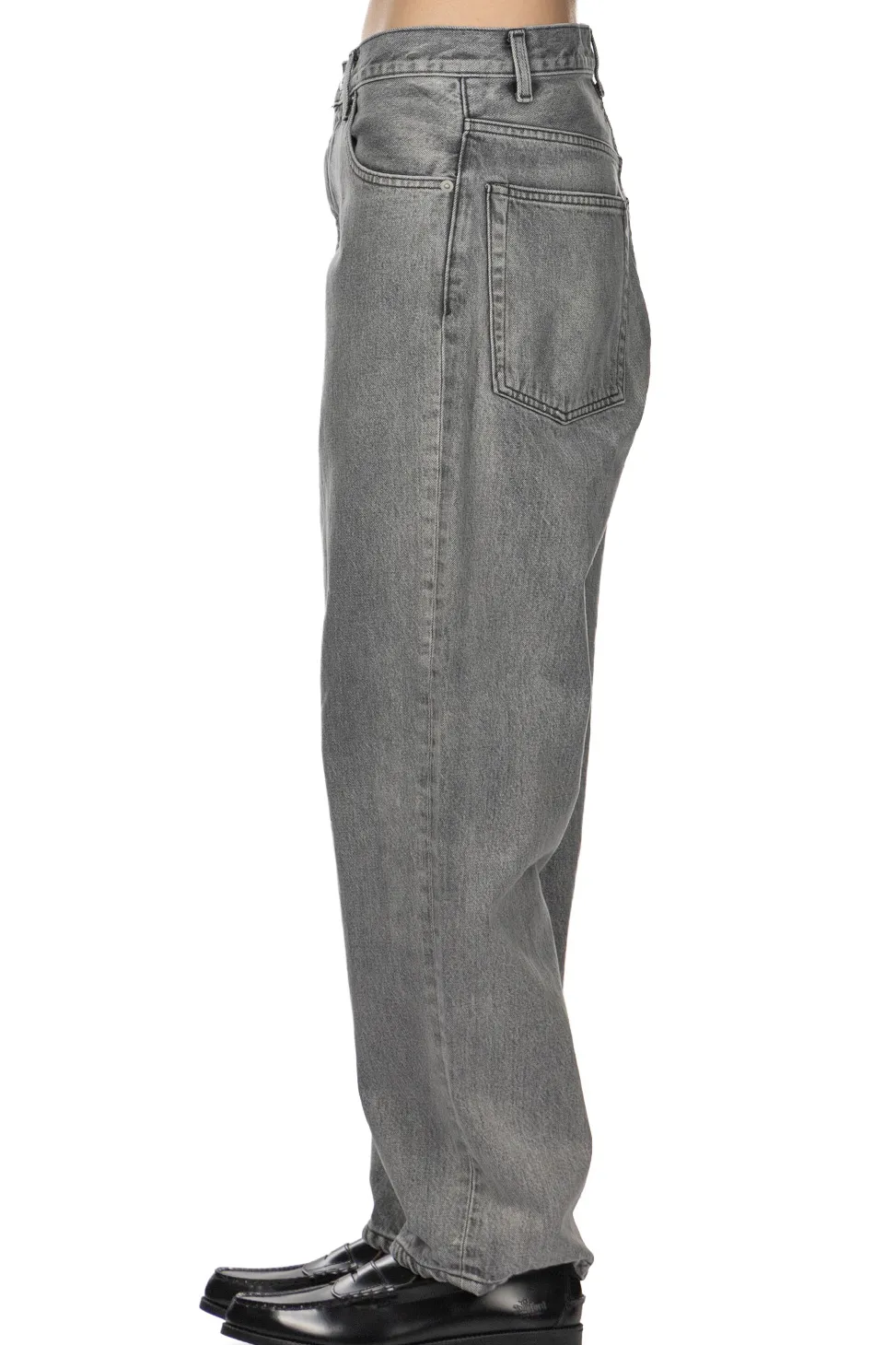 Fashion YLEVE 13.5oz Denim Baggy Fade - Ice Black