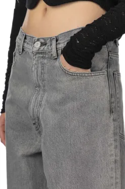 Fashion YLEVE 13.5oz Denim Baggy Fade - Ice Black