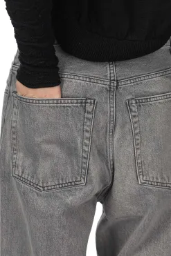 Fashion YLEVE 13.5oz Denim Baggy Fade - Ice Black