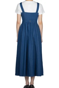 Clearance Kapital 8oz Denim BAKER Jumper Skirt - Indigo