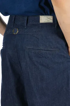 Fashion Kapital 11.5oz Denim High Waist NIME Pants - One Wash