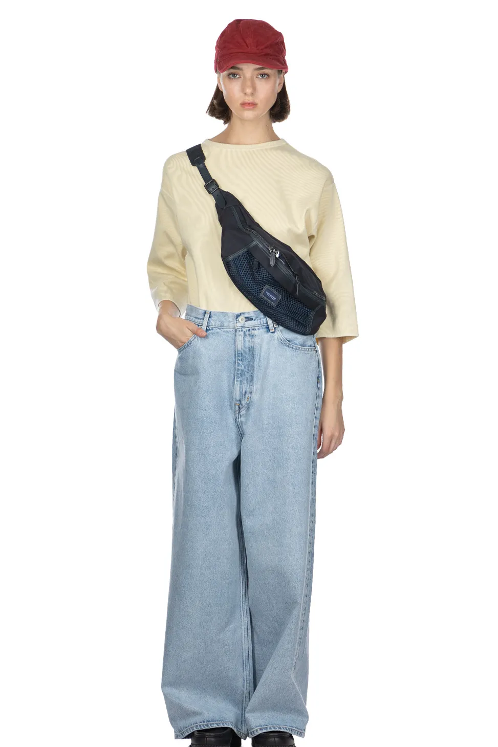 Fashion YLEVE 13.5oz Denim High Waist Wide Fade - Indigo