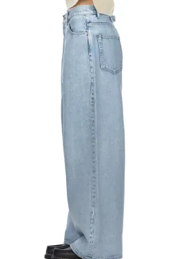 Fashion YLEVE 13.5oz Denim High Waist Wide Fade - Indigo