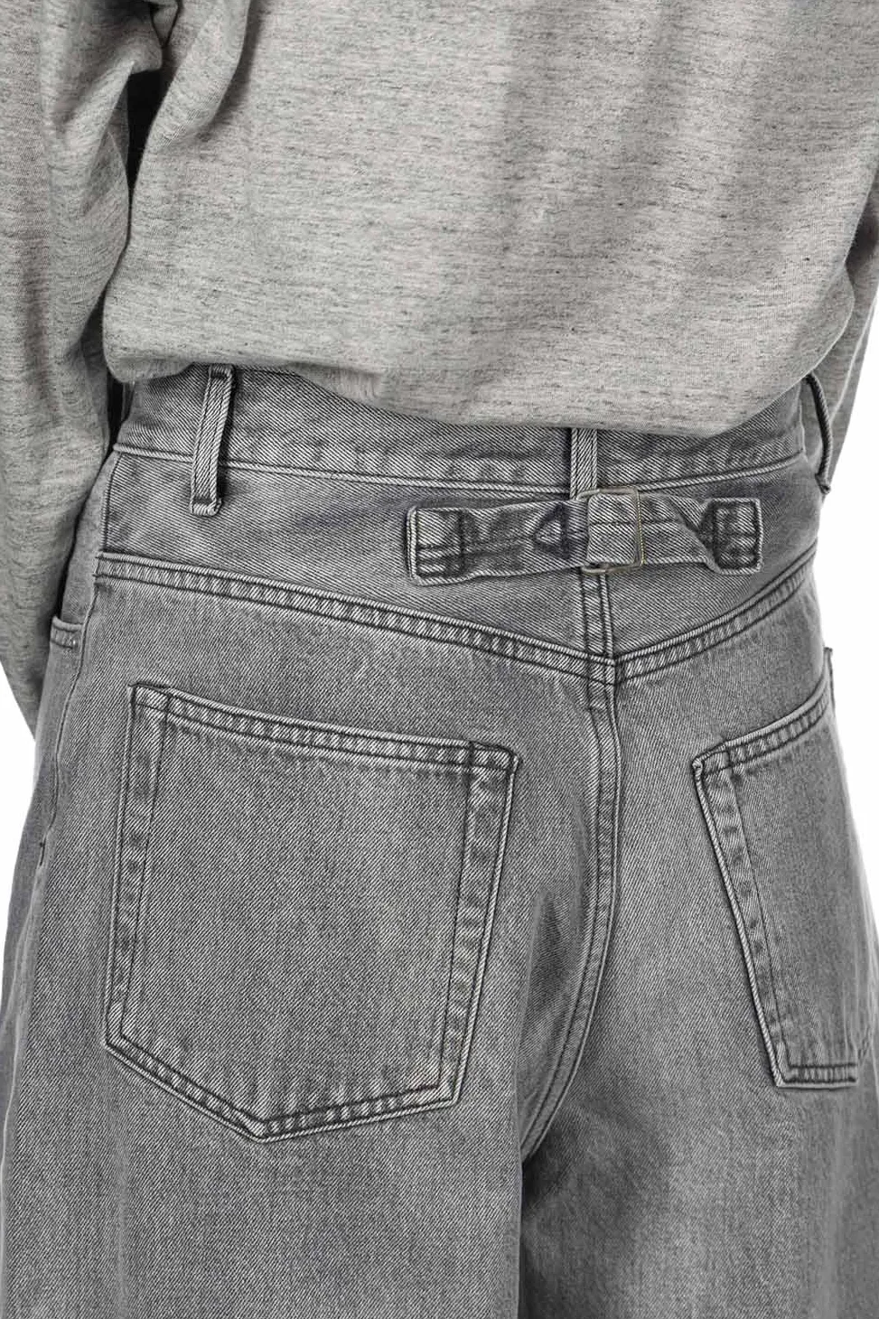 New YLEVE 13.5oz Denim High Waist Wide Fade - Black