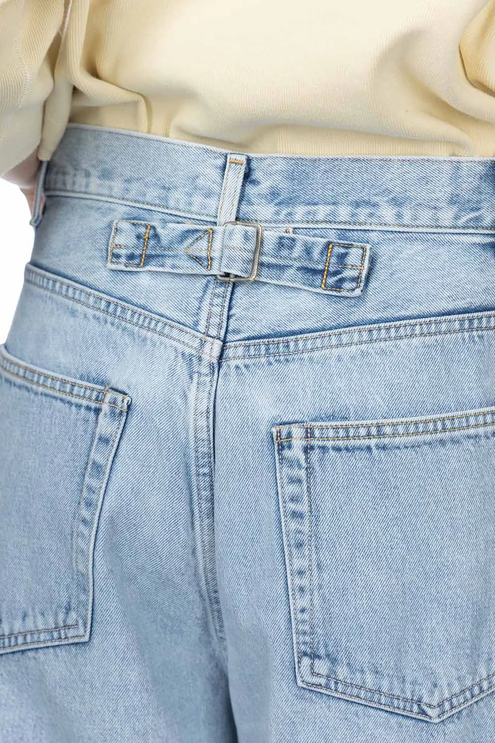 Fashion YLEVE 13.5oz Denim High Waist Wide Fade - Indigo