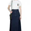 Sale Kapital 13oz Denim High Waisted Maxi Skirt