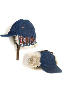 New Kapital 11.5oz Denim LAUNDRY Hunter Cap - Indigo
