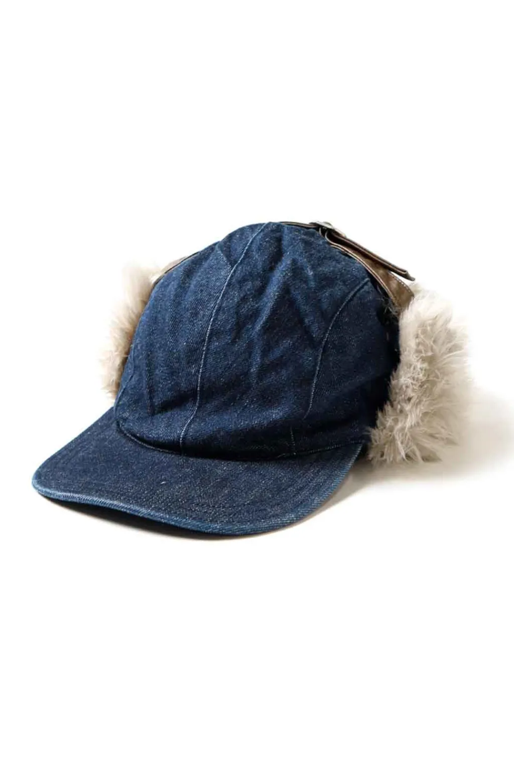 New Kapital 11.5oz Denim LAUNDRY Hunter Cap - Indigo