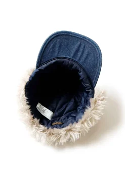 New Kapital 11.5oz Denim LAUNDRY Hunter Cap - Indigo