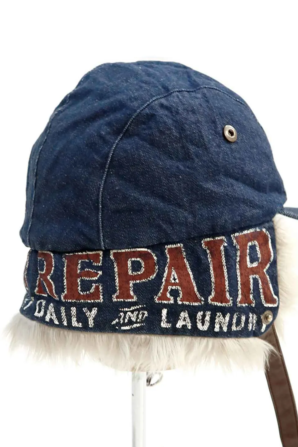 New Kapital 11.5oz Denim LAUNDRY Hunter Cap - Indigo