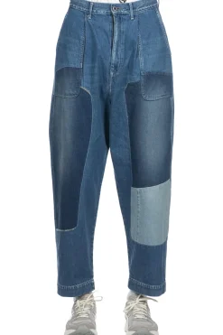 Clearance Kapital 11.5oz Denim MINING Damaged High Waisted DAKOTA Pants