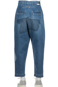 Clearance Kapital 11.5oz Denim MINING Damaged High Waisted DAKOTA Pants