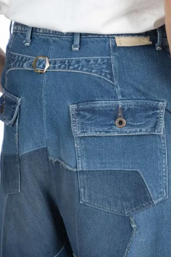 Clearance Kapital 11.5oz Denim MINING Damaged High Waisted DAKOTA Pants
