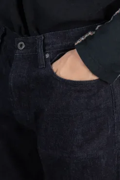 Discount Kapital 14oz Denim 5P TH Straight (BLK-Thread)