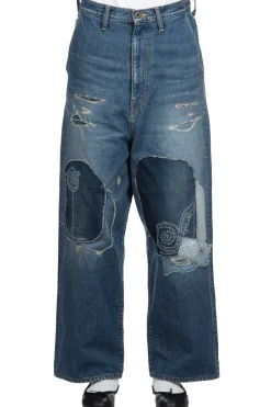 Hot Kapital 14oz Denim PORT Baggy Pants (HIPPIE-Champetre Remake)