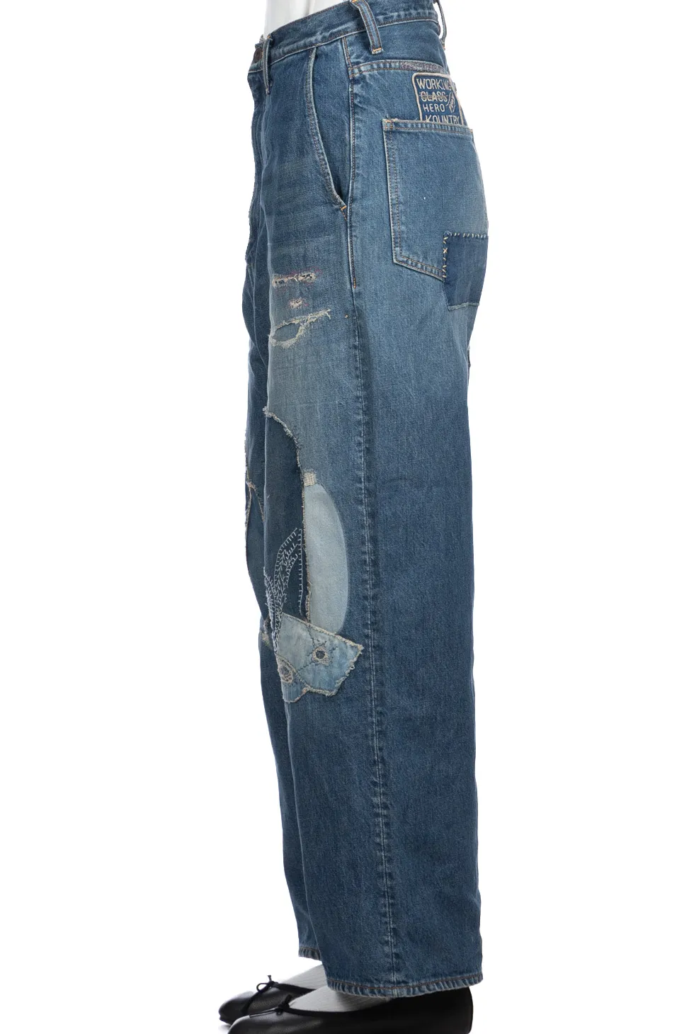 Hot Kapital 14oz Denim PORT Baggy Pants (HIPPIE-Champetre Remake)