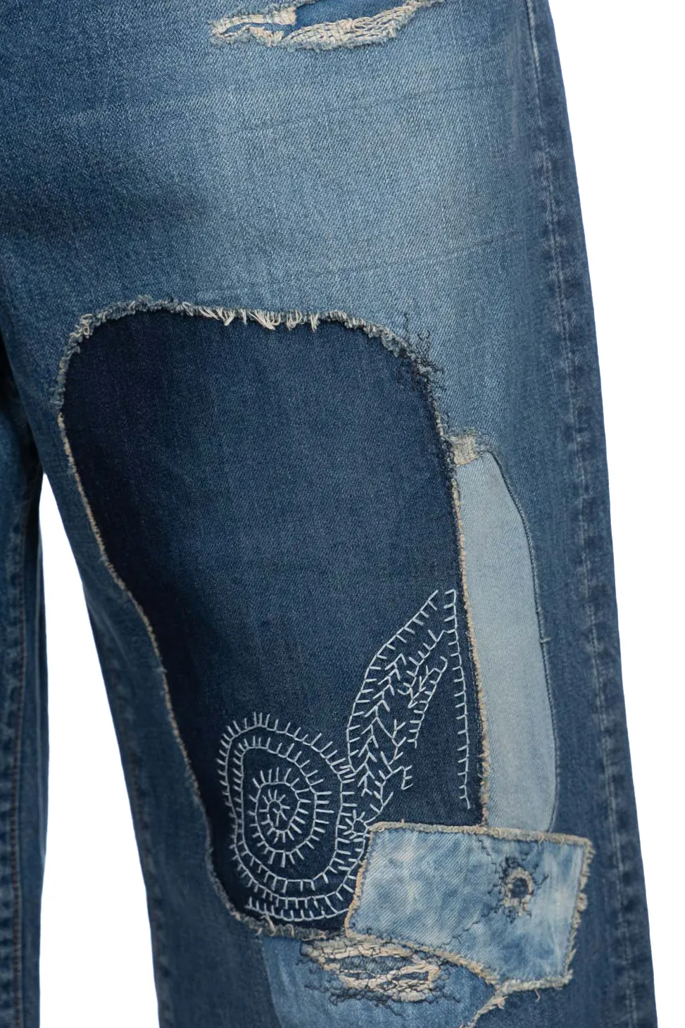 Discount Kapital 14oz Denim PORT Baggy Pants (HIPPIE-Champetre Remake)