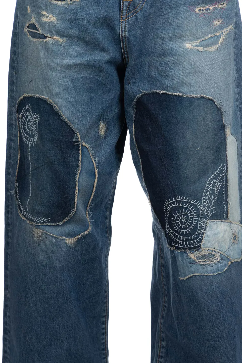 Hot Kapital 14oz Denim PORT Baggy Pants (HIPPIE-Champetre Remake)