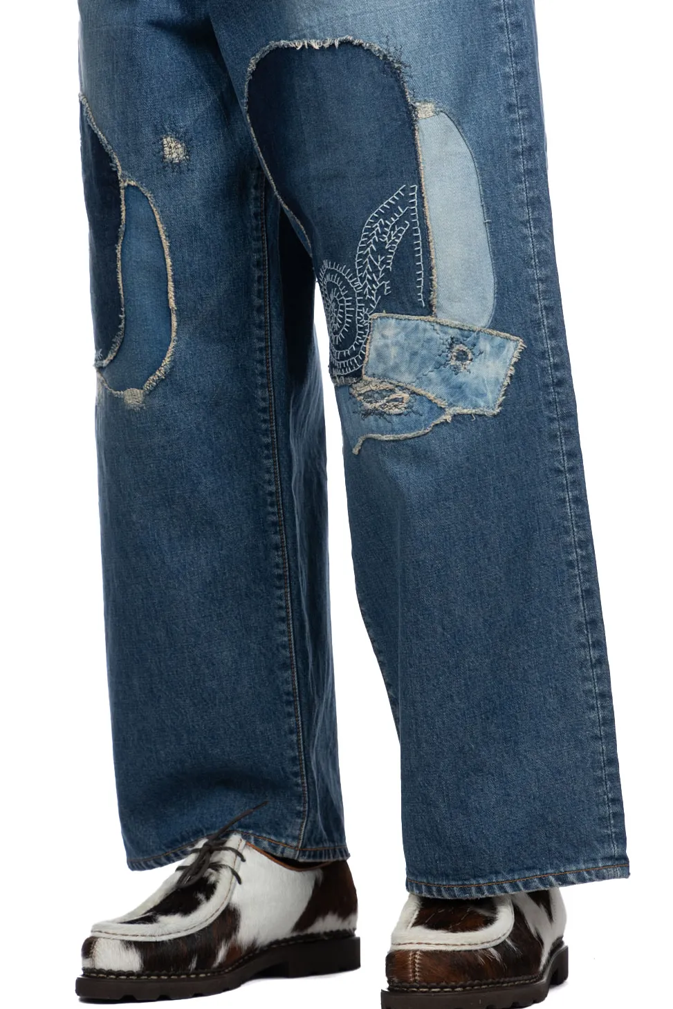 Discount Kapital 14oz Denim PORT Baggy Pants (HIPPIE-Champetre Remake)