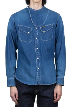 Outlet Kapital 8oz Denim ROLLER Collar Baseball Western Shirt