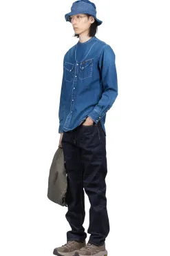 Outlet Kapital 8oz Denim ROLLER Collar Baseball Western Shirt