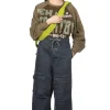 Discount Kapital 14oz Denim SHOVEL Baggy Pants - Black x Natural