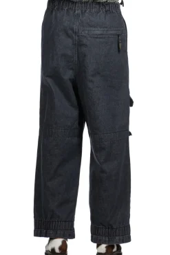 Outlet Kapital 14oz Denim SHOVEL Baggy Pants - Black x Natural
