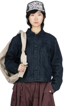 Clearance Kapital 14oz Denim 1st JKT (BLK-Thread)