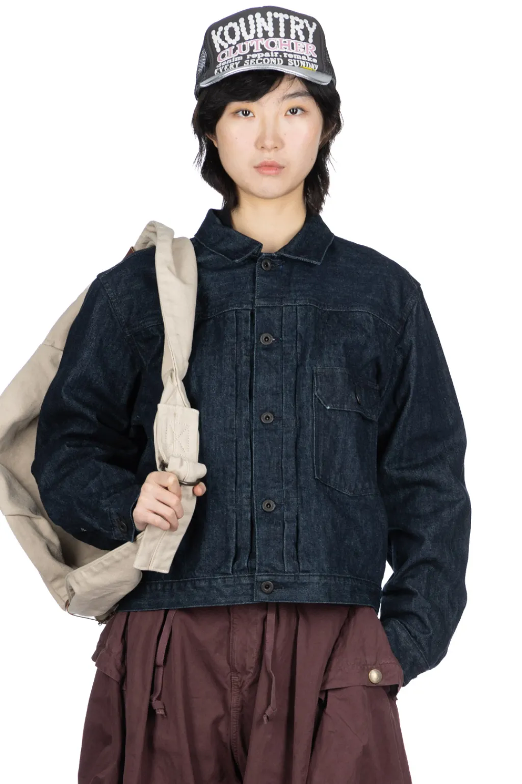 Clearance Kapital 14oz Denim 1st JKT (BLK-Thread)