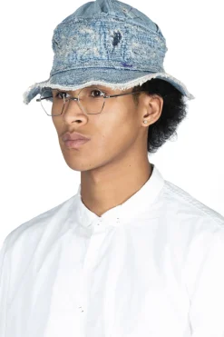Discount Kapital 11.5oz Denim The Old Man And The Sea Hat (CRASH Remake) - Indigo