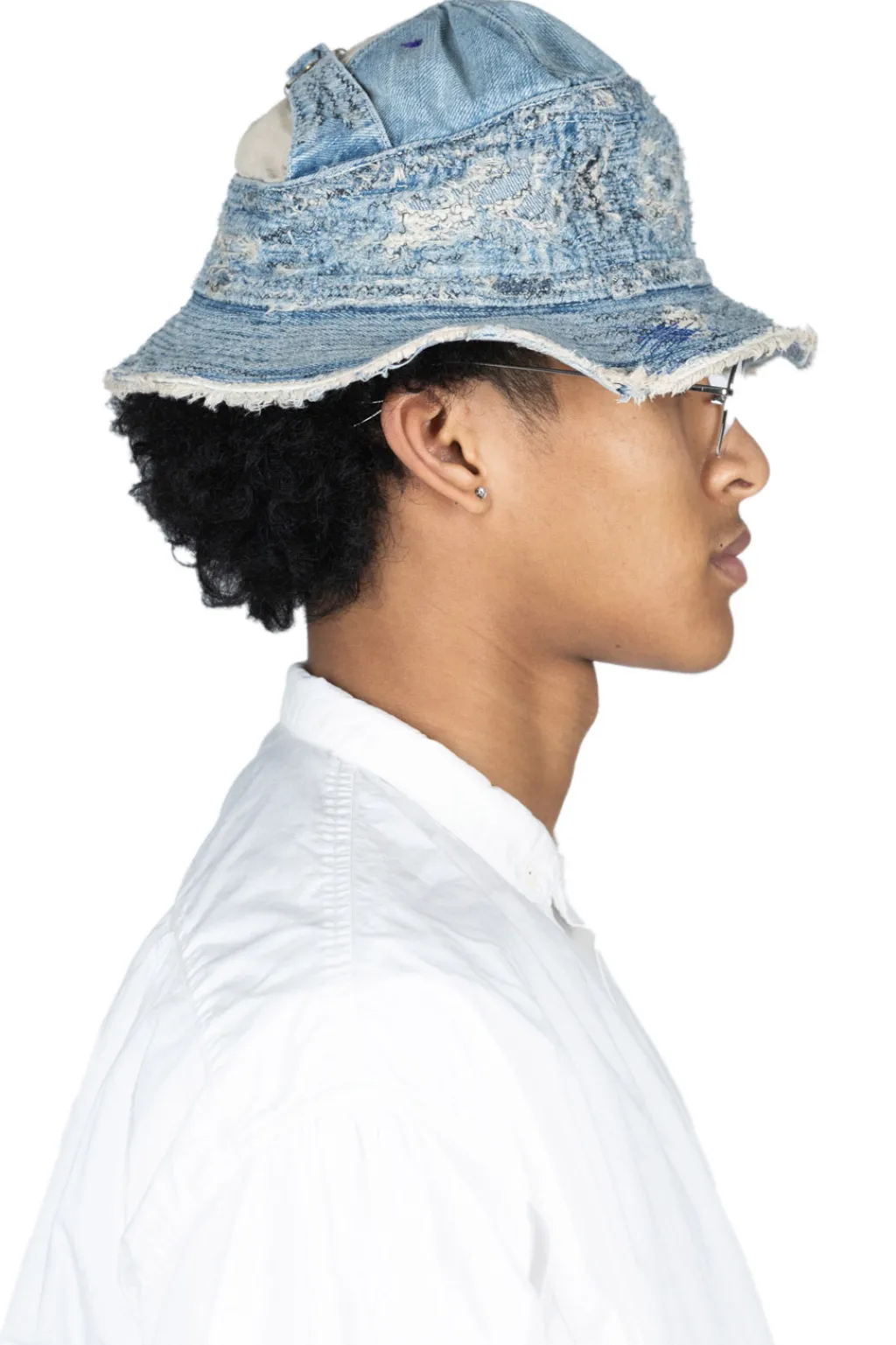 Discount Kapital 11.5oz Denim The Old Man And The Sea Hat (CRASH Remake) - Indigo