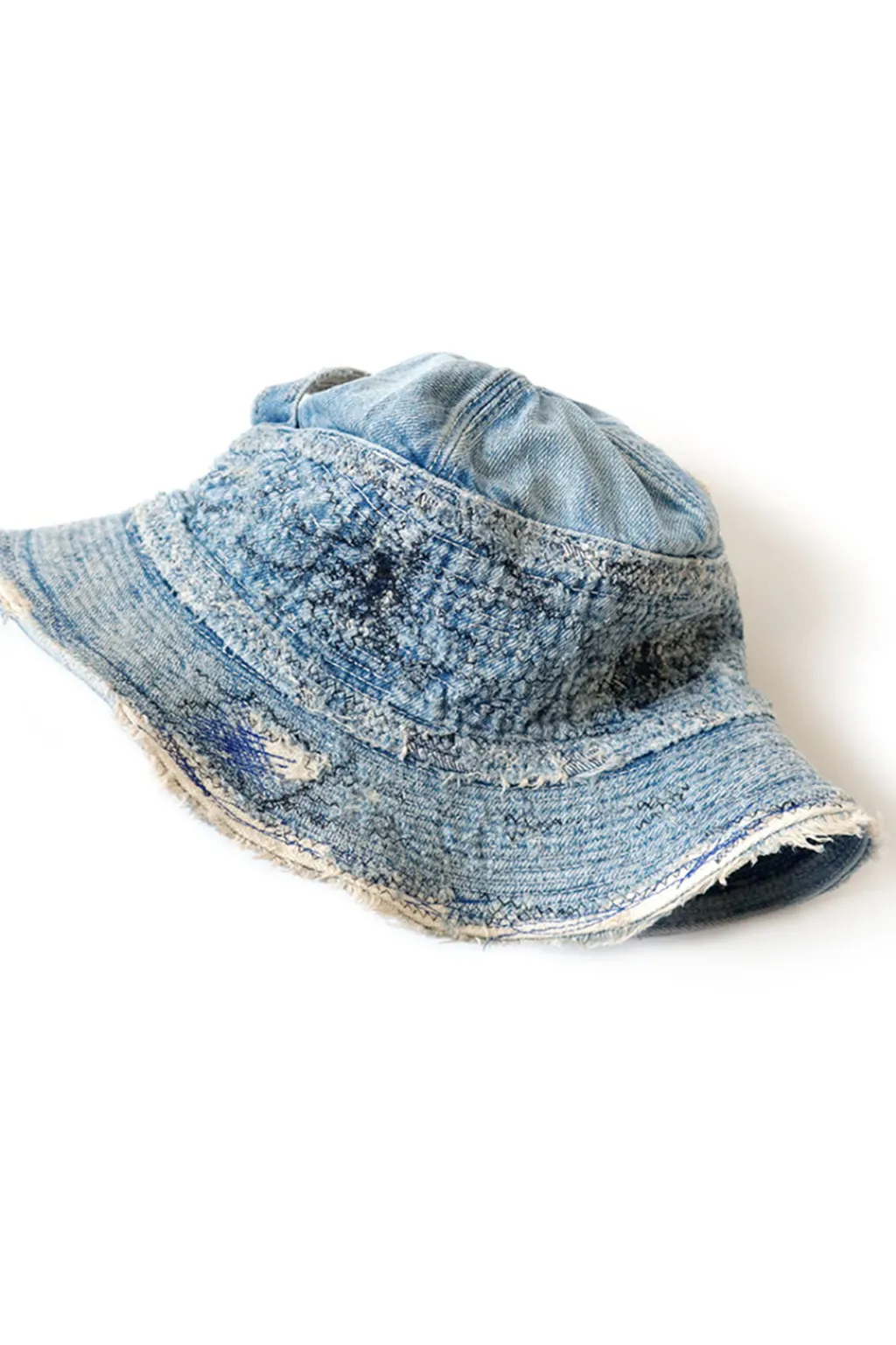 Discount Kapital 11.5oz Denim The Old Man And The Sea Hat (CRASH Remake) - Indigo