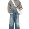 Sale Kapital 14oz Denim W-Knee EASY Baggy Pants - DIXIE LUMBER Remake