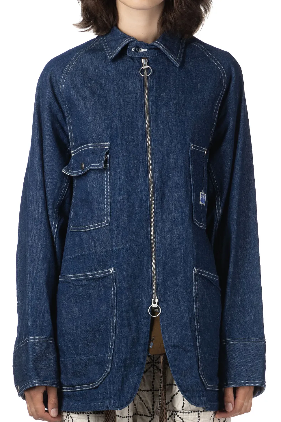 Outlet Kapital 11.5oz Denim ZIPPER Coverall - Indigo