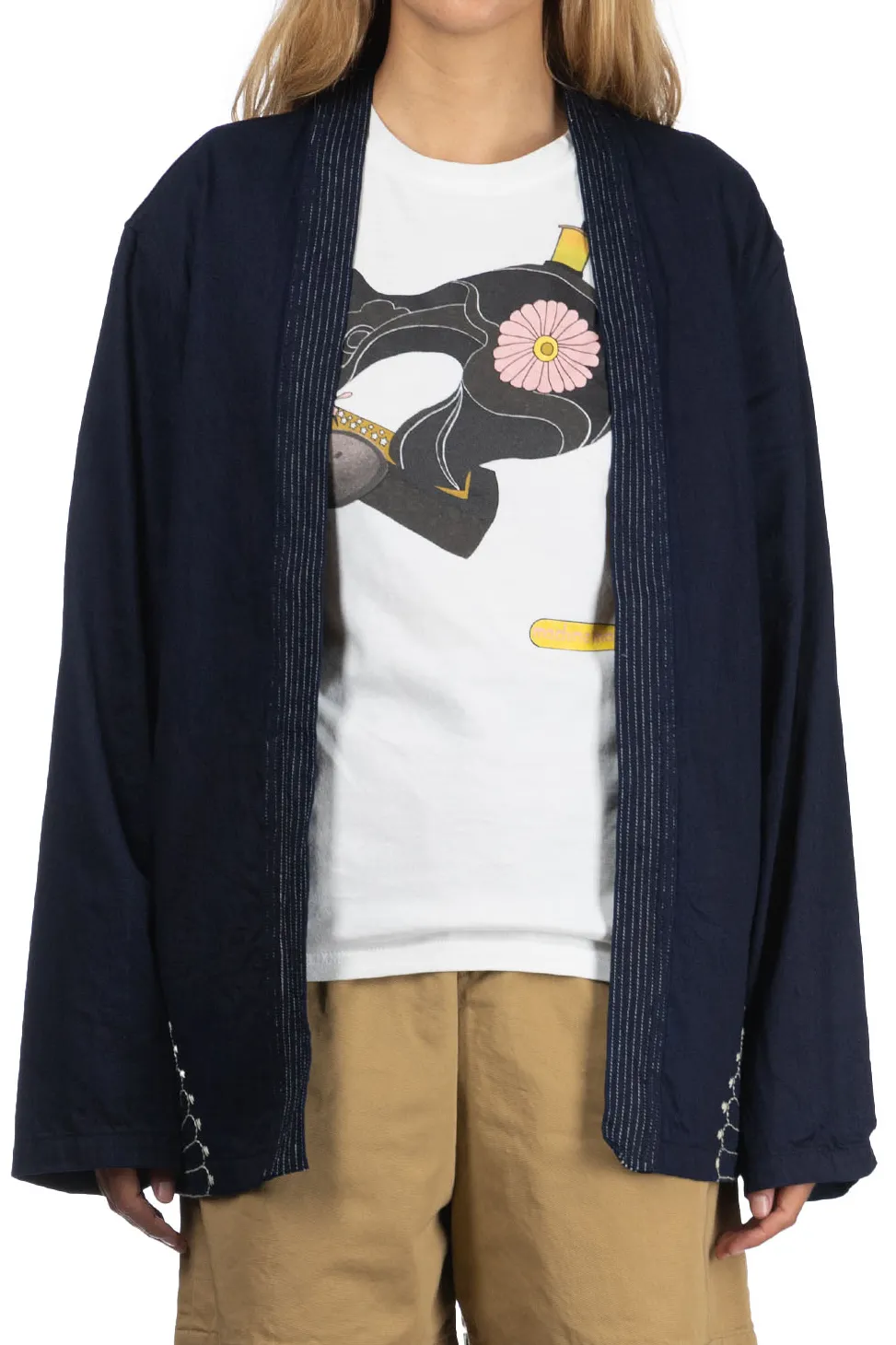 Online Kapital 8oz IDG×IDG Denim KAKASHI Shirt (FUROSHIKI) - Indigo